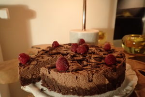 rauwe vegan chocolade cheesecake