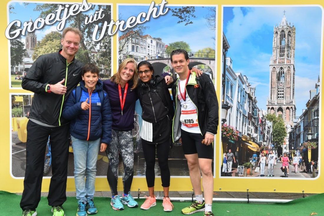 Groetjes uit Utrecht - na afloop van de Singelloop