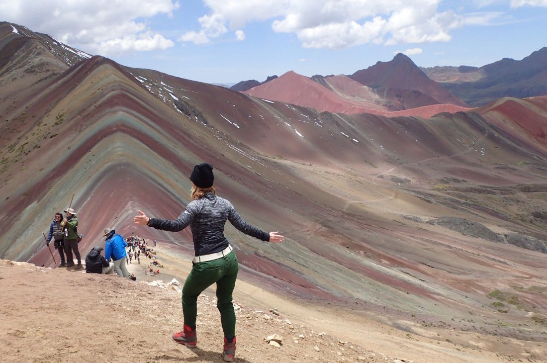 Het mooie rainbow mountain 