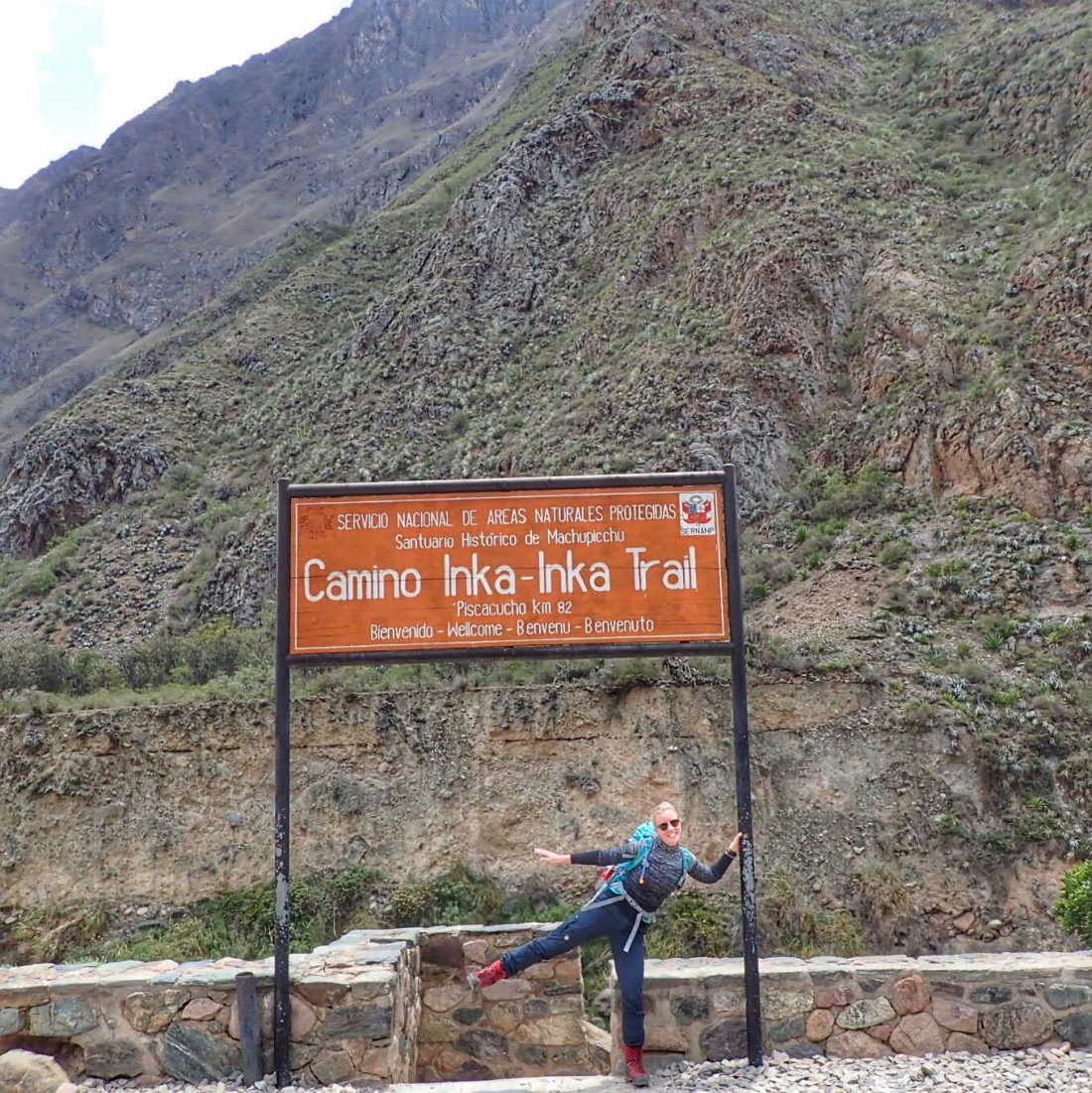 Start of the inca trail - wanderlotje 