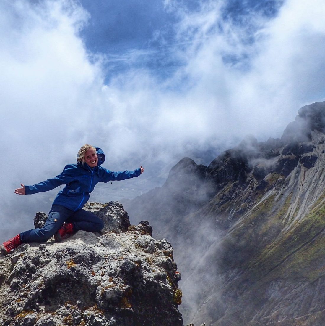 on top of Imbabura - wanderlotje