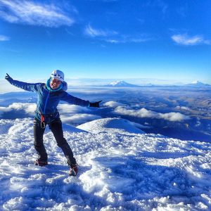 on top of the cayambe