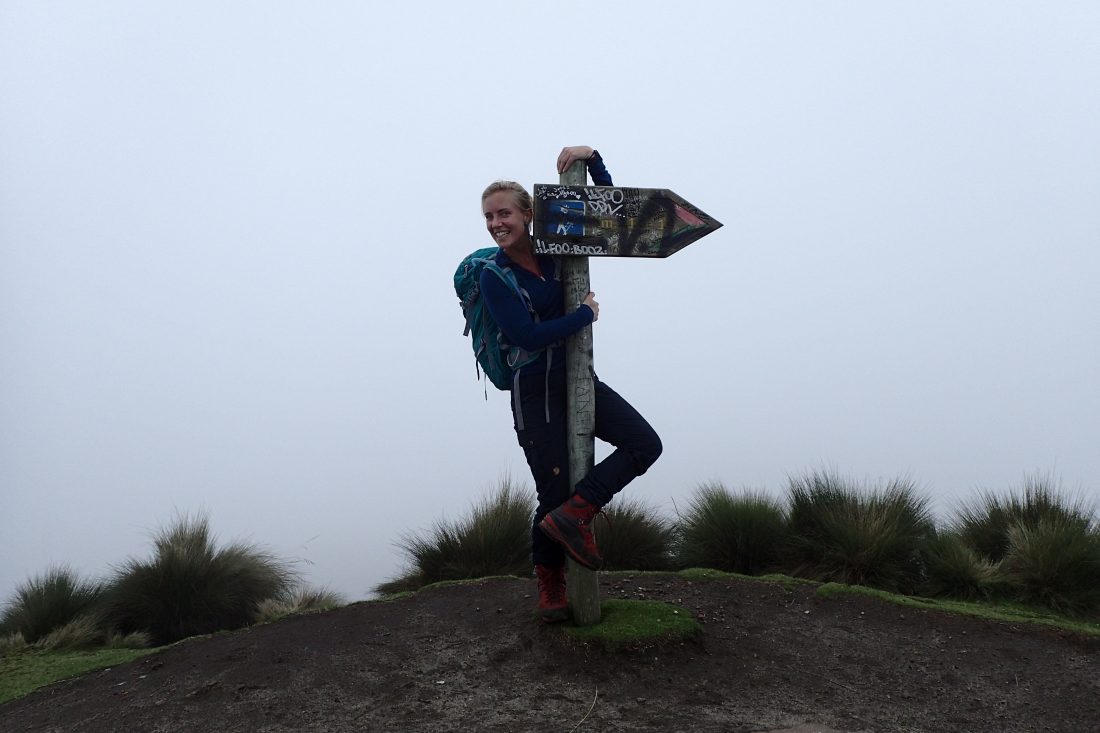 Er moet natuurlijk ook geknuffeld worden - Pichincha - wanderlotje 