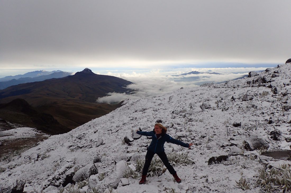 Illiniza Norte - waar sneeuw hoort te liggen, op een berg - Wanderlotje 