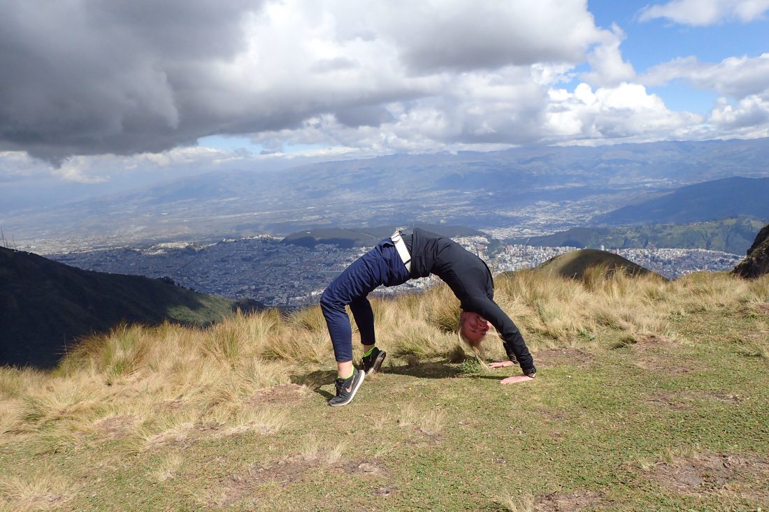 En bruggetjes op de Pichincha - want dat uitzicht moest nog een keer bekeken worden! - Wanderlotje