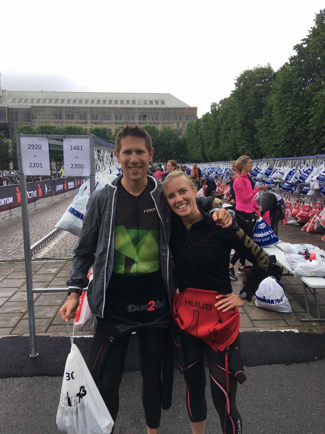 Halve Ironman - voor de start met Tijn - Wanderlotje