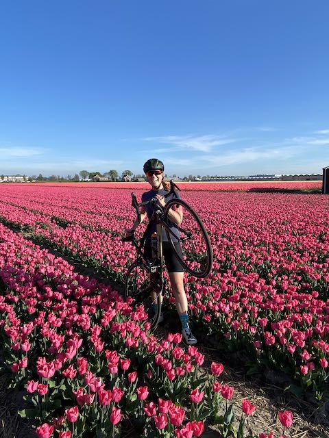 Nederland op zijn mooist - fietsen en tulpen